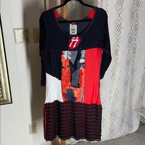 Rolling Stones New Vintage Stylish Fantastic Eclectic Piece! Size L NEW